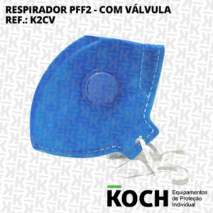 Respirador PFF2 com Válvula - K2CV - CA 47151 - Koch Epis